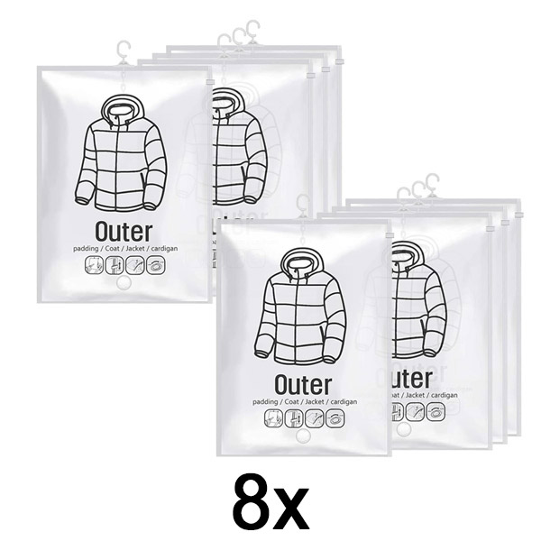 2x Závěsné vakuové úložné pytle – (4 ks) | VACUHANG